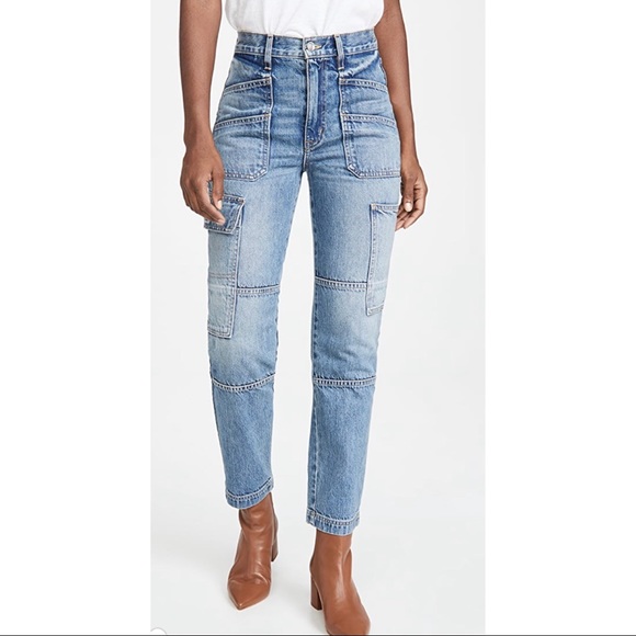 NWT Slvrlake Savior High Rise Straight Cargo Jeans - Picture 1 of 11